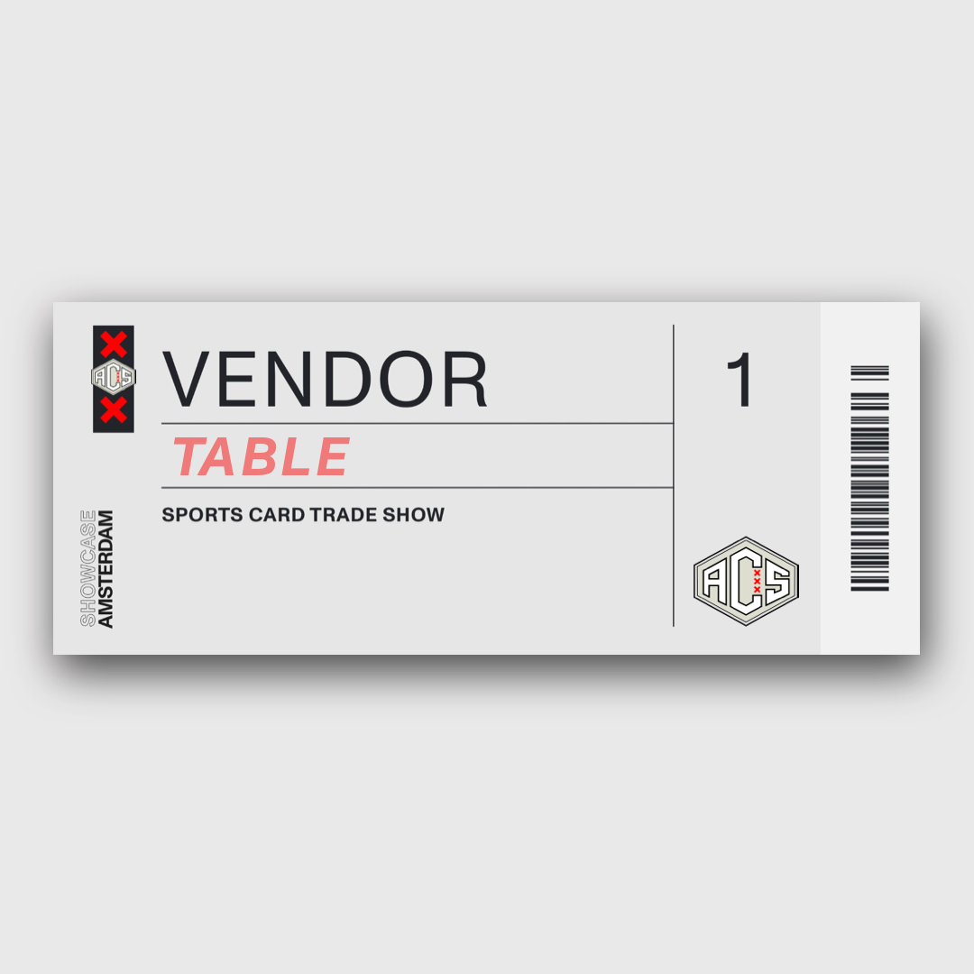 Amsterdam Sports Card Show - Vendor/Collector Tables (Early Bird)
